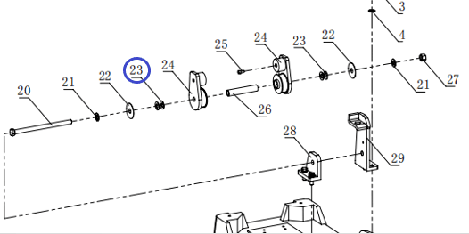Шайба двойная TSS-CP-220/Butteryfly washer, CNP330Y-1-B23 (4041200003)