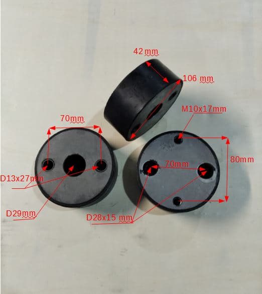 Амортизатор ручки (106х42) HCD-80-90/Shock absorbing base