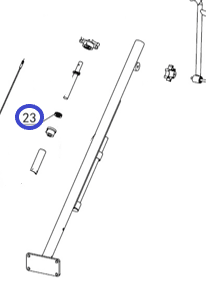 Подшипник штока TSS DMD1000H,L/Plane bearing 51104 TSS DMD, №23 (PT3623)