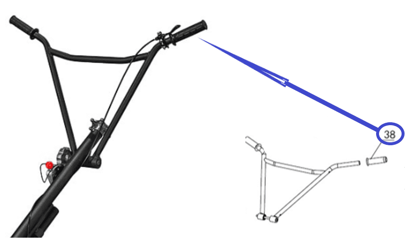 Ручка накладная TSS DMD1000H,L/Grip TSS DMD1000, №38 (PT3638)