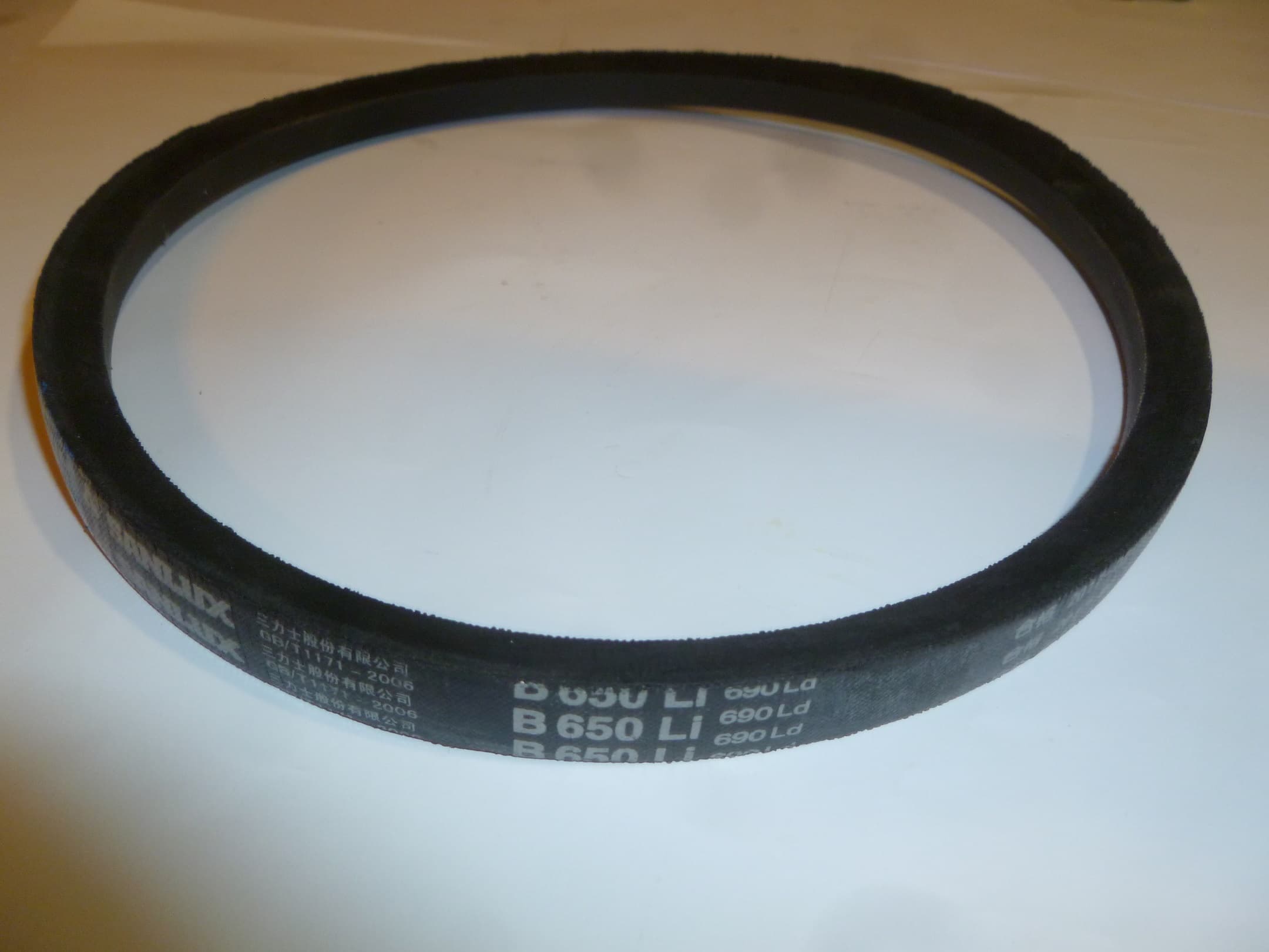 Ремень приводной гладкий (B650Li 690Ld) для ТСС DMD900/V-Belt