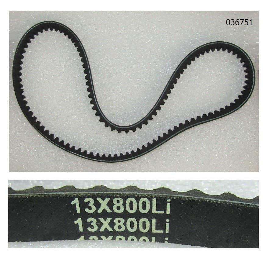 Ремень приводной зубчатый (13х800Li) для TSS-VP120TH/L/V-Belt, (C150T-57)