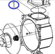 Корпус помпы TSS PGST100/Pump housing PGST100 №1, (70010-00510-00)