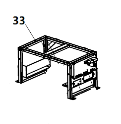 DUAL DWG-500 / Position 33 - Electric control box bracket (33014-00445-00)