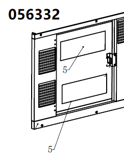 DWG-500 / Position 5 - Side door sound-absorbing cotton (60007-01235-00)