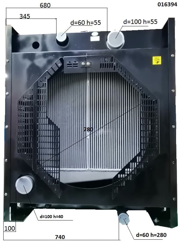 Радиатор охлаждения Baudouin 6М16/Radiator (1001053397)