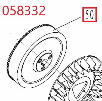 Маховик SGG 11000E3Ui,LT196FiE Lt / Flywheel assy (1.01.10.01.0071)