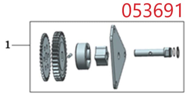Насос масляный SGG 17000(..)-18000(..),2V90F / Oil pump Assy (15100)