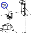 Кронштейн крепления рычага управления TSS-CP-220/Fixed plate, R.handle, CNP330Y-1-B28 (3020102006)
