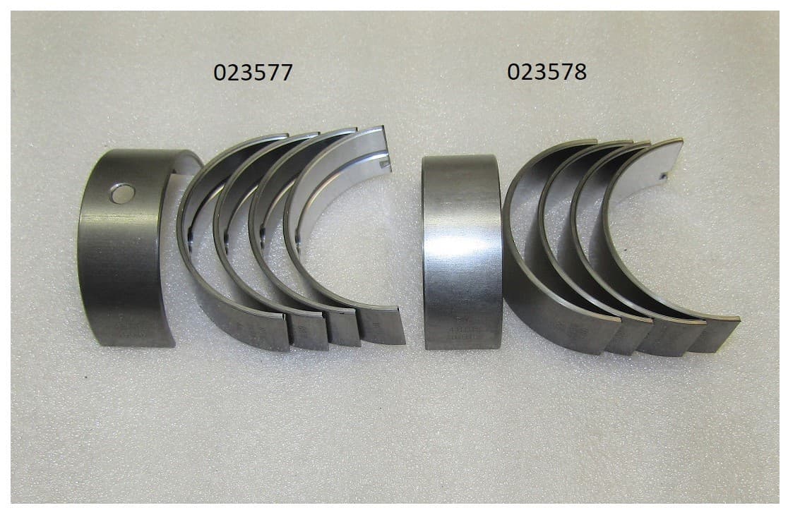Вкладыш подшипника коренного верхний Ricardo Y480BD; TDК 14 4LT( к-т из 5 шт)/Main bearing (upper sh
