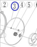 Кольцо уплотнительное корпуса помпы TSS PGT80/O-ring-pump body and base joints PGT80, №3 (30152-00067-00)